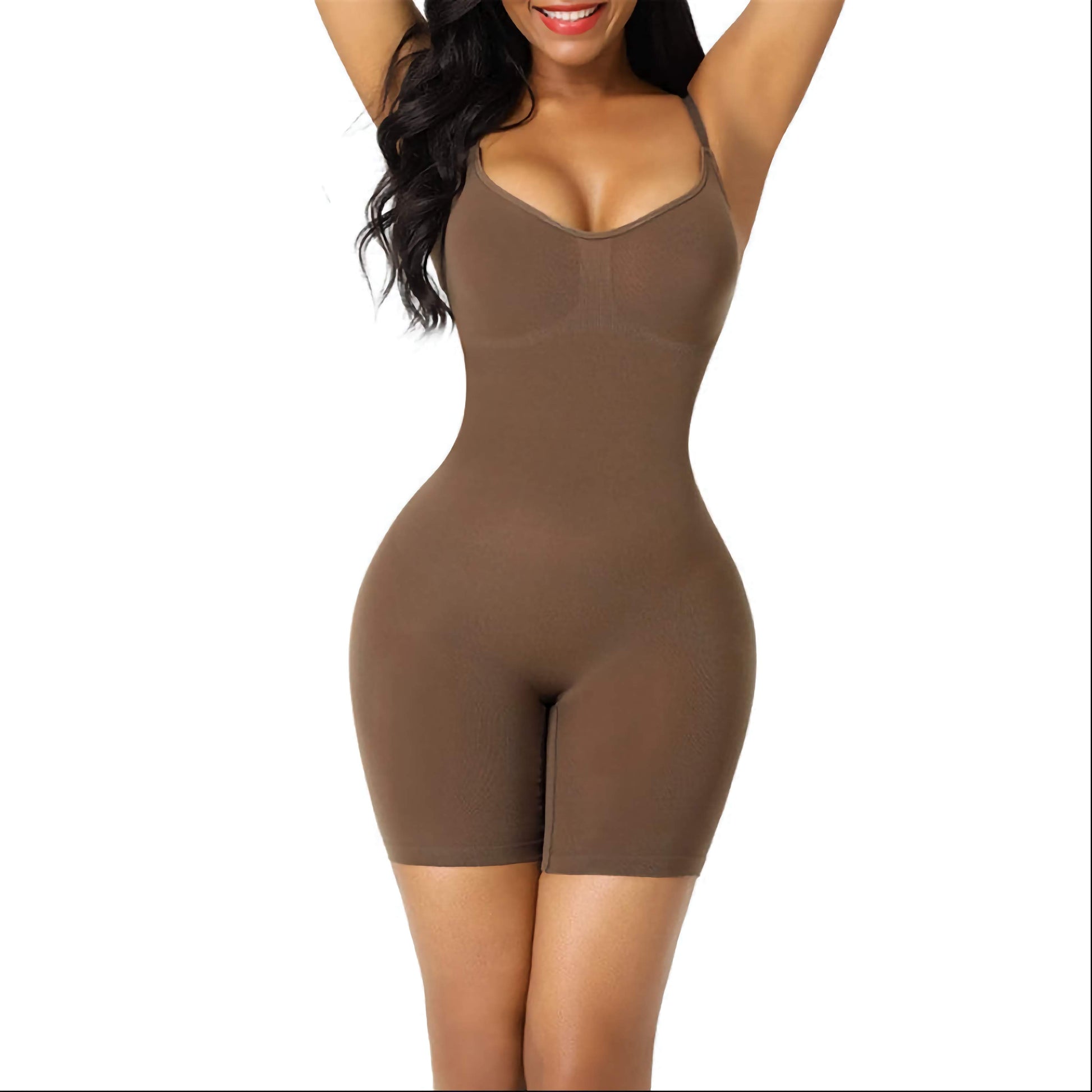 One-Piece Body Shaper - Brown - Ador Beauty Emporium 